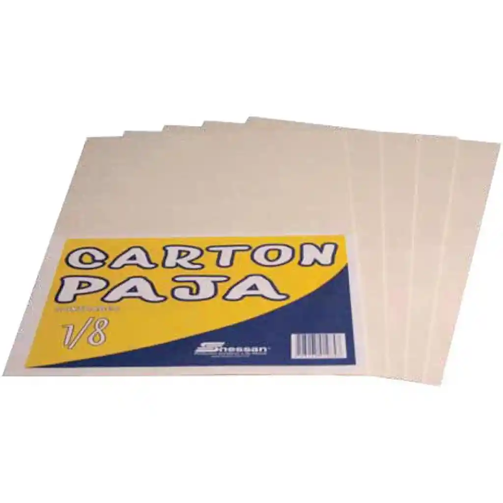 Carton Paja Por Octavos 1/8 X 1 Und