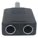 Adaptador Monofónico 6.3mm Macho A 2 Hembras 6.3mm