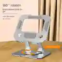 Soporte De Tableta De Aleación De Aluminio Ajustable Y Rotativo - Soporte De Escritorio Plegable, Rotación De 360°, Compatible Con Ordenadores Portátiles Y Tabletas