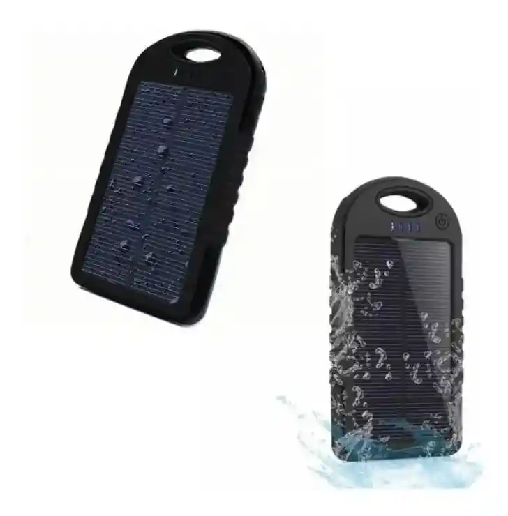 Power Bank Solar Cargador Bateria 5000 Mah Con Linterna
