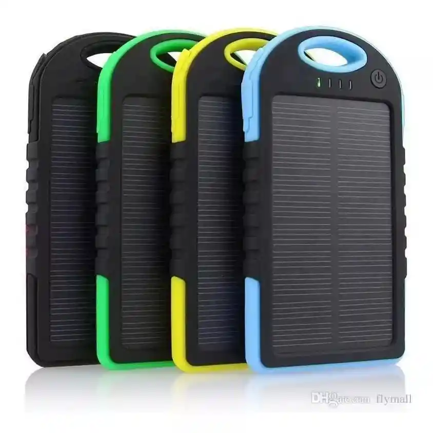 Power Bank Solar Cargador Bateria 5000 Mah Con Linterna