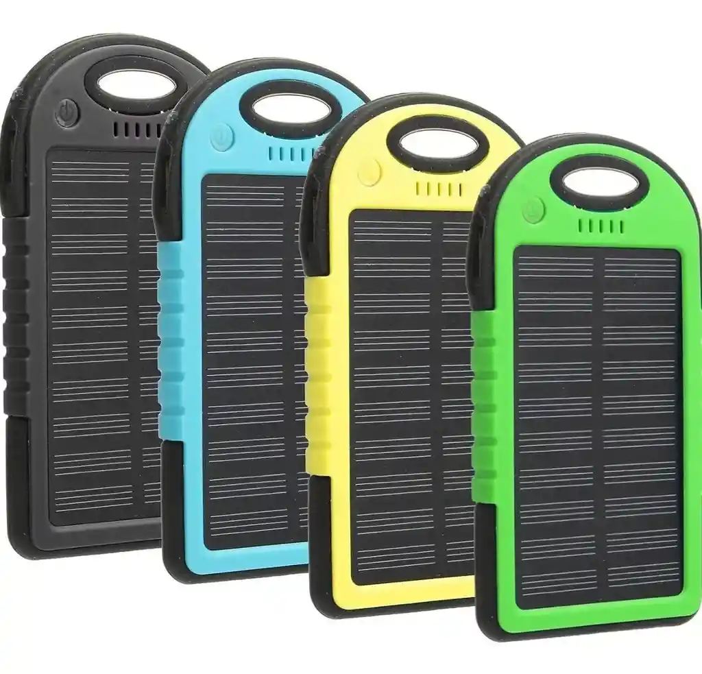 Power Bank Solar Cargador Bateria 5000 Mah Con Linterna