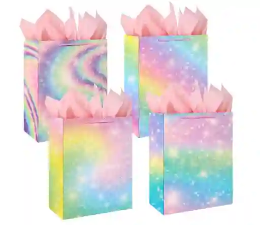 Bolsa De Regalo Arcoiris 25*30