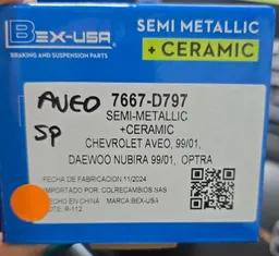 Pastillas De Freno Para Aveo