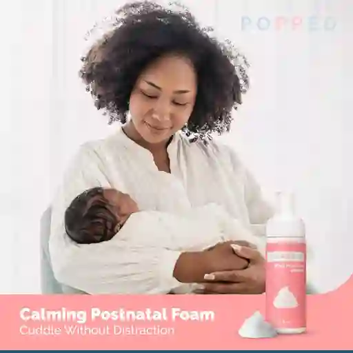 Popped Espuma De Hamamelis Con Aloe | Espuma Curativa Perineal Para El Cuidado Posparto | Alivia El Dolor, Las Hemorroides Y La Hinchazón Después Del Nacimiento | Esencial Posparto (5 Onzas Líquidas)