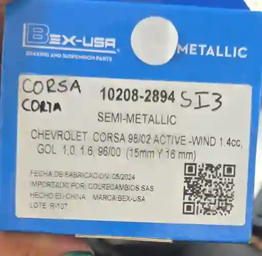 Pastillas De Freno Corsa Active 98/2002