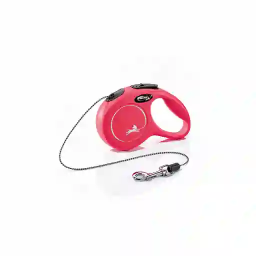 Correa Para Perro Flexi New Classic Cordón Rojo - M