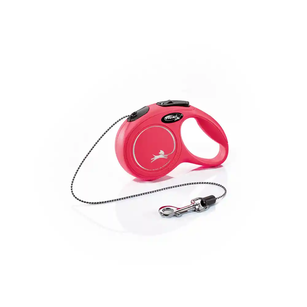 Correa Para Perro Flexi New Classic Cordón Rojo - M