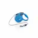 Correa Para Perro Flexi New Classic Cordón Azul - M