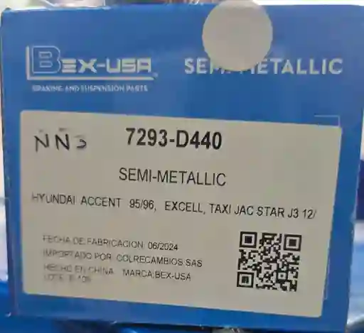 Pastillas De Freno Hyundai Accent / Verna