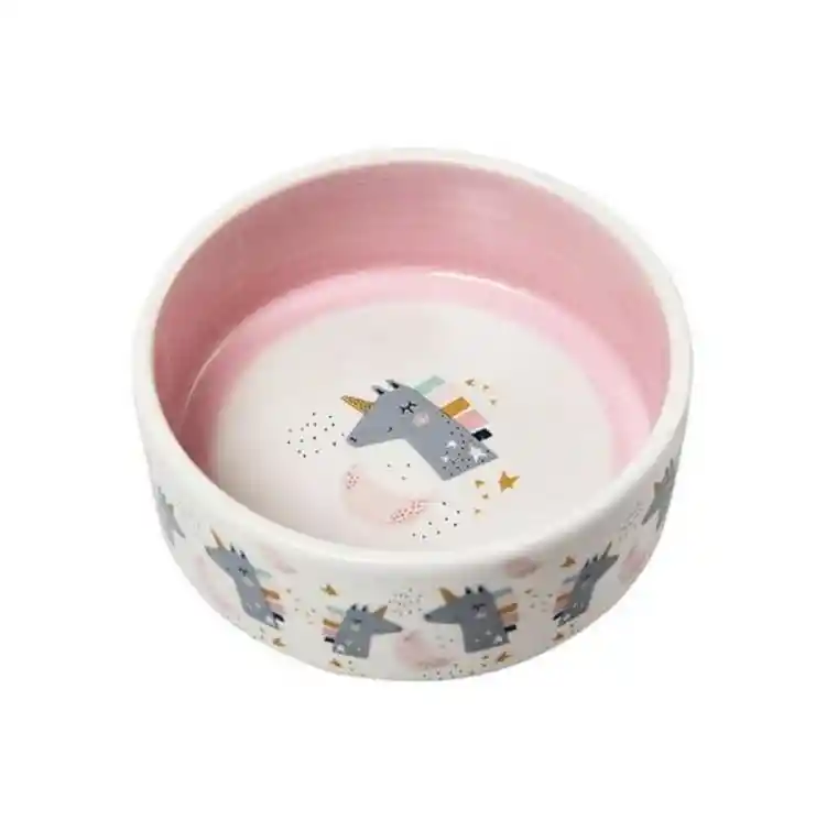 Comedero Ceramico Para Perro O Gato Palo De Rosa