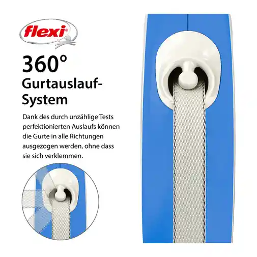 Correa Para Perro Flexi New Comfort Cinta Azul - L