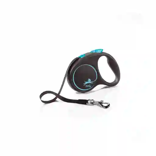 Correa Para Perro Flexi Black Desing Cinta Azul - M