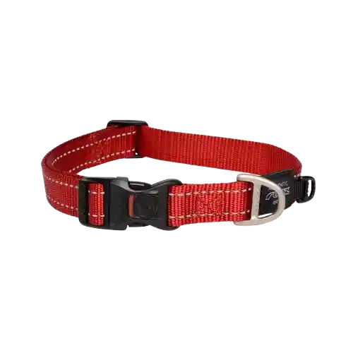 Collar Para Perro Rogz Util Clásico Rojo - S