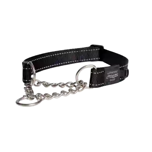 Collar Para Perro Rogz Con Cadena Negro - Xl