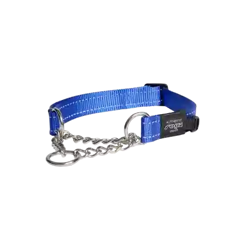 Collar Para Perro Rogz Con Cadena Azul - Xl
