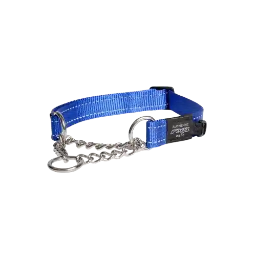 Collar Para Perro Rogz Con Cadena Azul - Xl