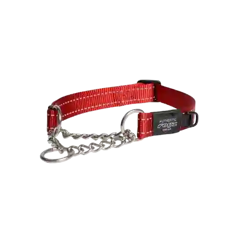 Collar Para Perro Rogz Con Cadena Rojo - Xl