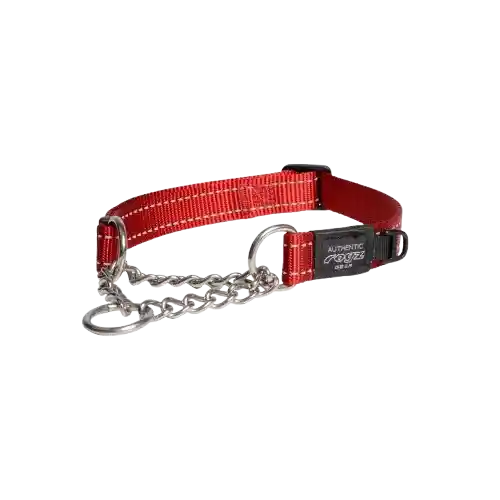 Collar Para Perro Rogz Con Cadena Rojo - Xl