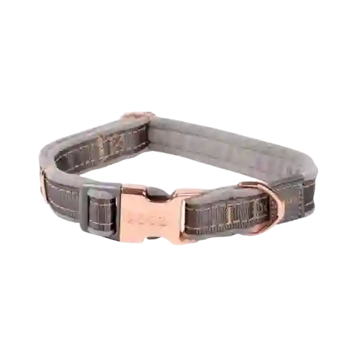 Collar Para Perro Rogz Urban Clásico Gris - M