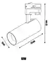 Luz Stop 20w Negro 160