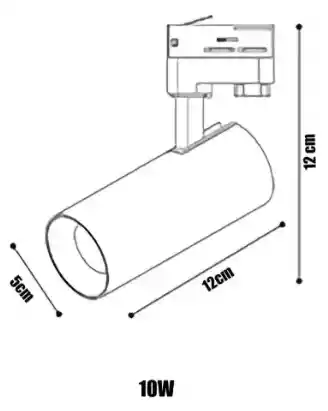 Luz Stop 20w Negro 160
