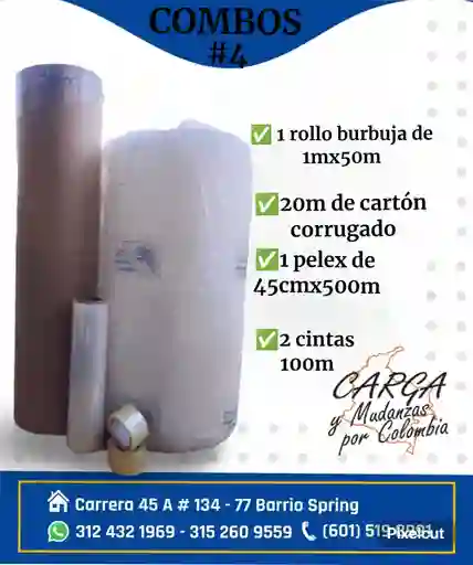 Combo 4 - Para Mudanza Y Empaque