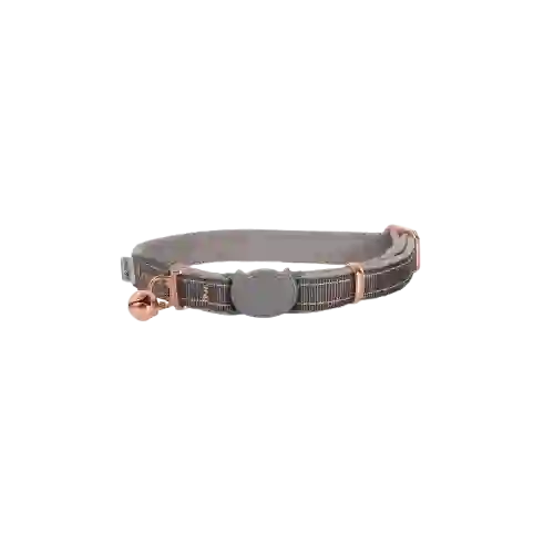 Collar Para Gato Rogz Urban Safety Gris
