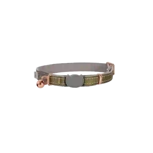 Collar Para Gato Rogz Urban Safety Oliva