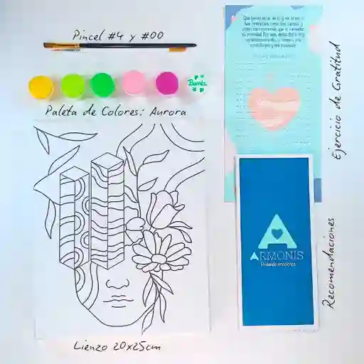 Kit De Arte-terapia: Conéctate 20x25cm + Aurora