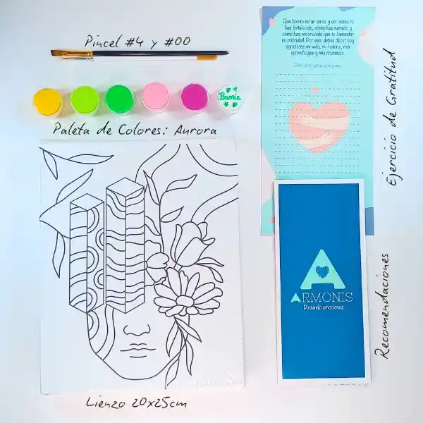 Kit De Arte-terapia: Conéctate 20x25cm + Aurora