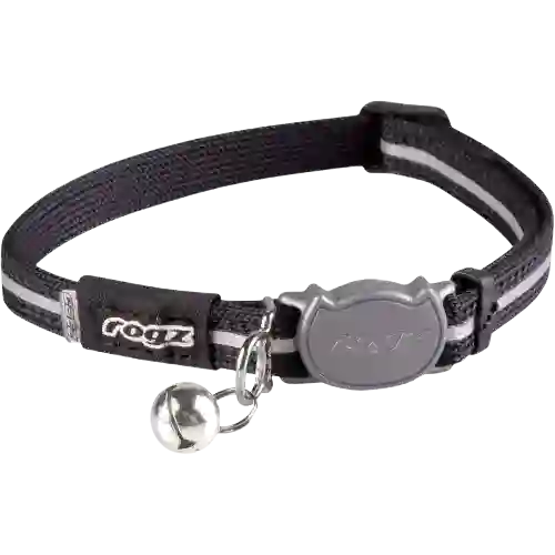 Collar Para Gato Rogz Alley Safety Negro