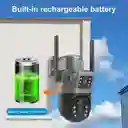 Camara Wifi Solar Exterior/ Con Batería Solar 4k/camara Wifi/ Lente Dual