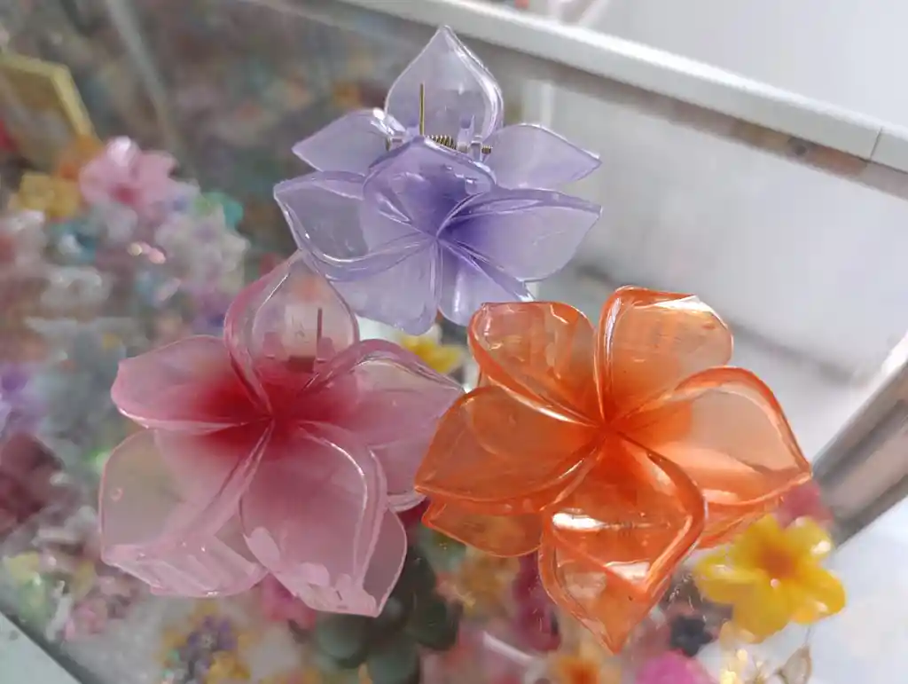 Clip Para Cabello Con Forma De Flor Hawaii X1uni