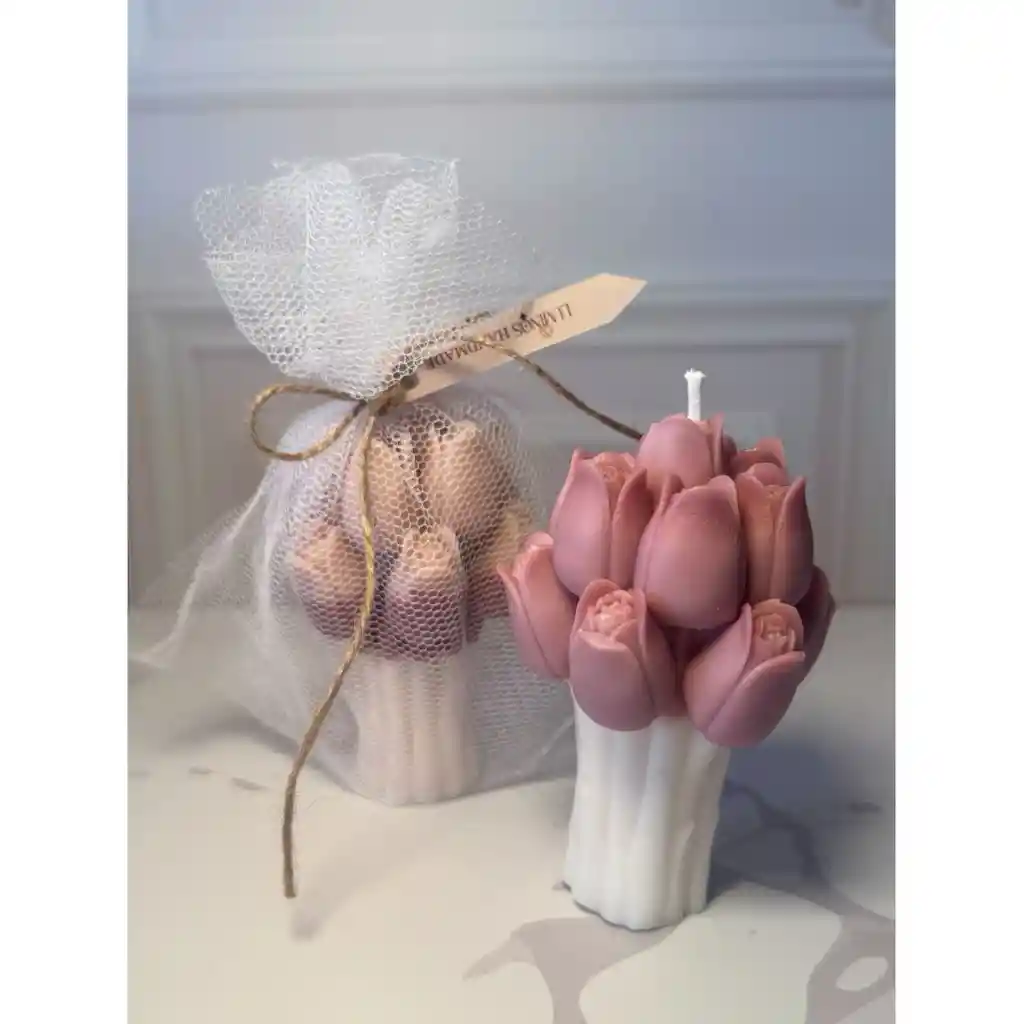 Vela Tulipanes De Luz