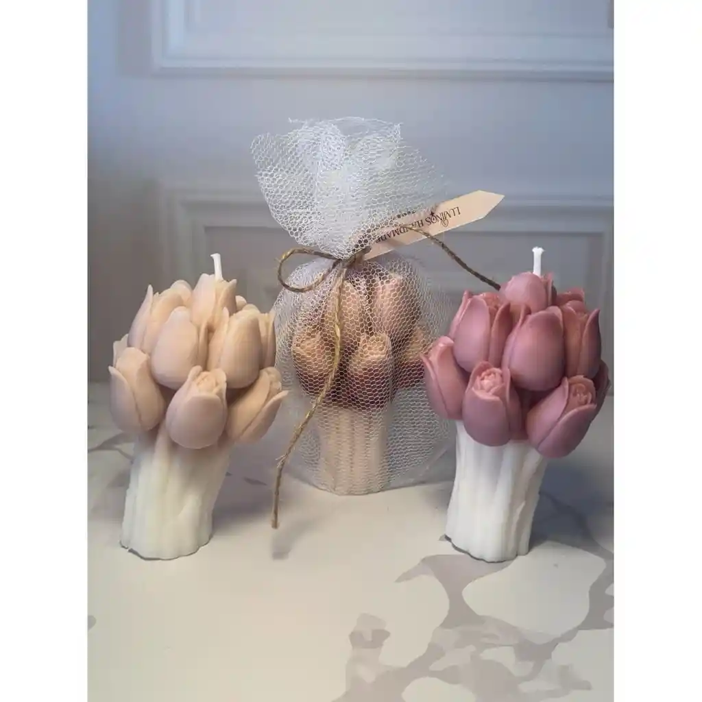 Vela Tulipanes De Luz