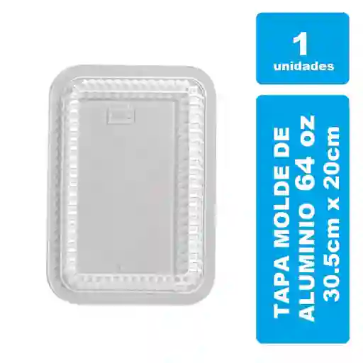 Tapa Para Molde De Aluminio 64onz Pet Cristal X 1und