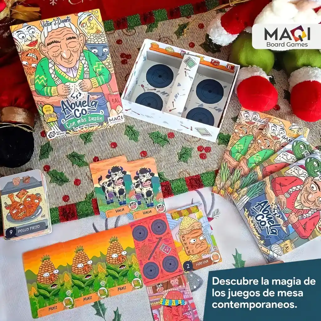 Juego De Mesa Abuela Co Y Mini Expansion Con Más Sazón Origi
