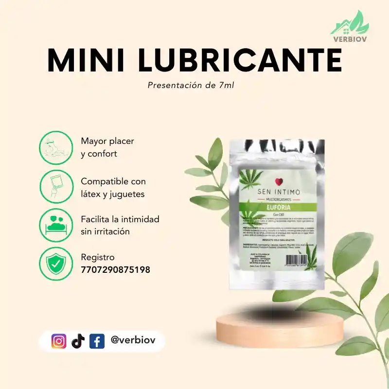 Mini Lubricante De Cbd