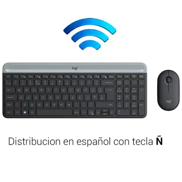 Teclado Logitech Slim Combo Mk470 Silencioso