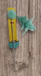 Regalo Juguete Vara Con Plumas Y Pepas Para Gato