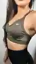 Top Deportivo Nike Dama Verde Talla Xs Fitness Entrenamiento