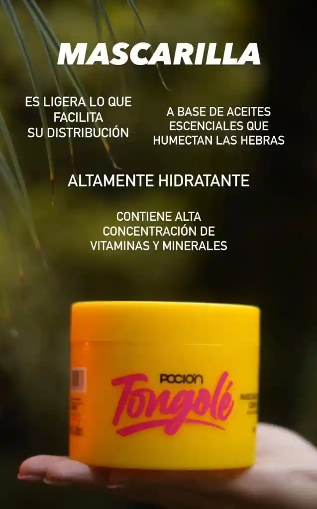 Mascarilla Y Gel Definidor De Rizos Tongole Pocion