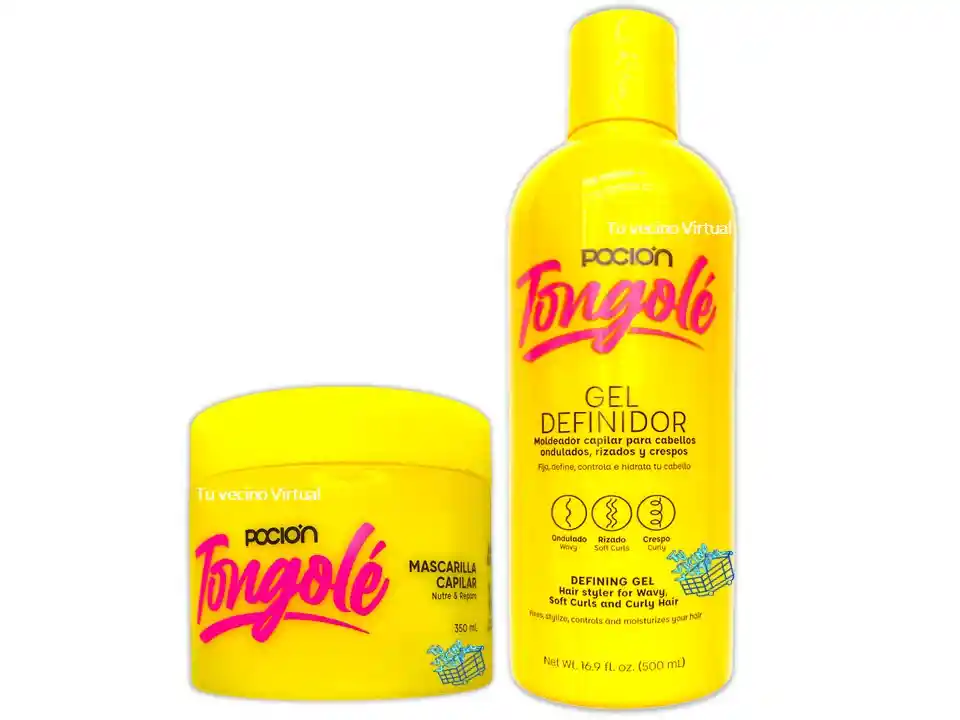 Mascarilla Y Gel Definidor De Rizos Tongole Pocion