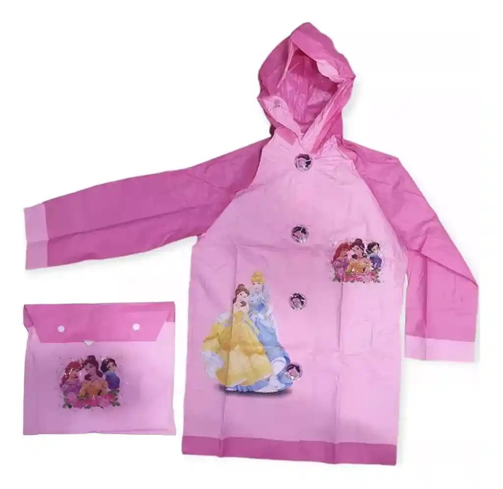 Impermeable Princesas - Talla Xxl