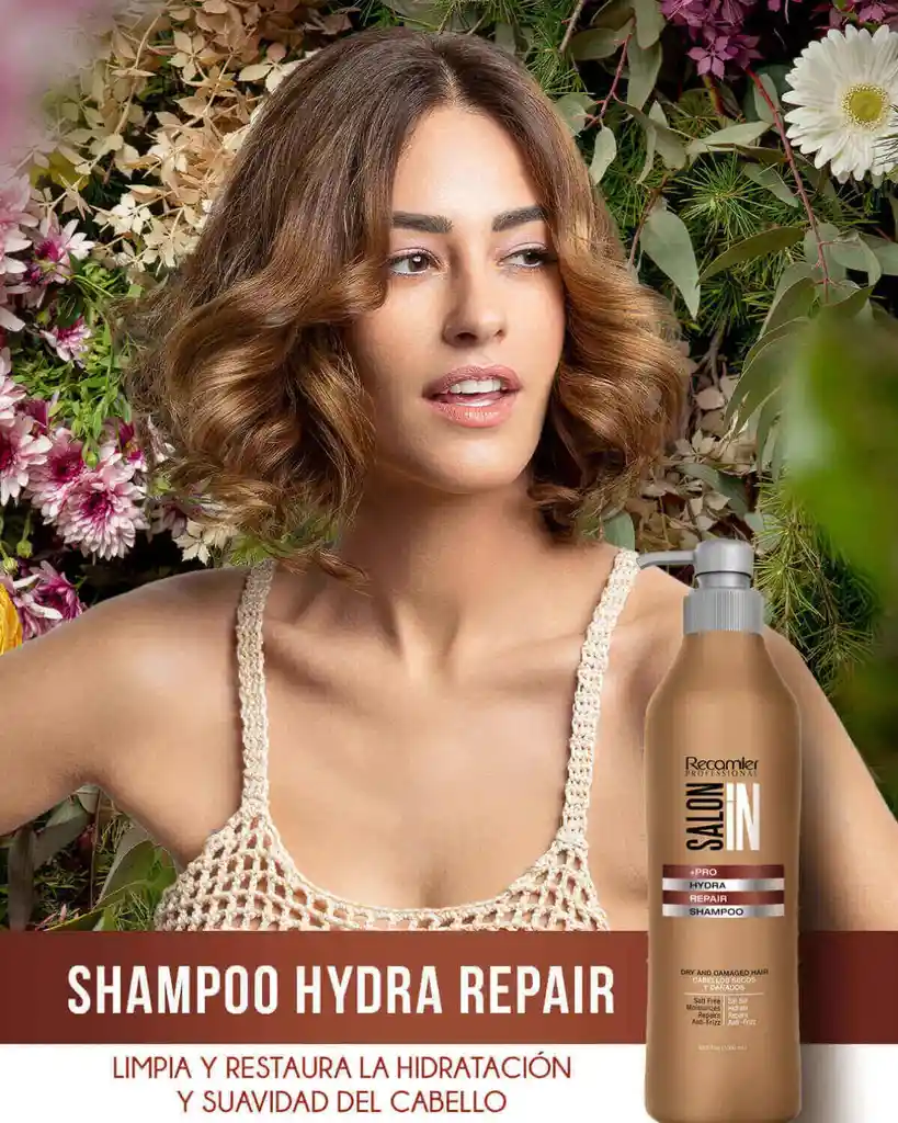 Shampoo Hydra Repair Salon In Recamier X1000 Ml Sin Sal