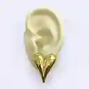 Aretes Corazón Topos Chunky Dorados Para Mujer