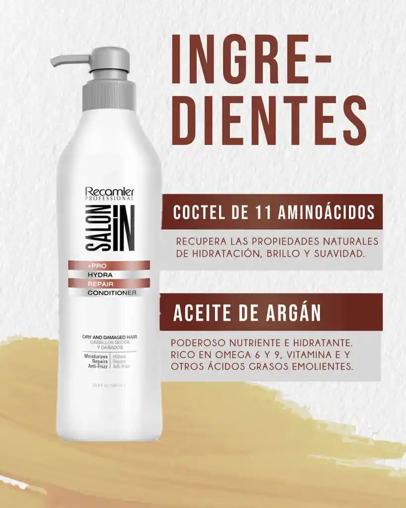 Acondicionador Hydra Repair Salon In Recamier X1000 Ml