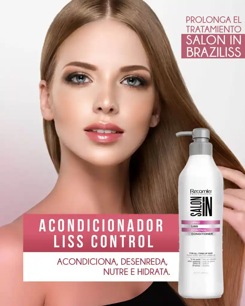 Acondicionador Liss Control Salon In Recamier X1000 Ml