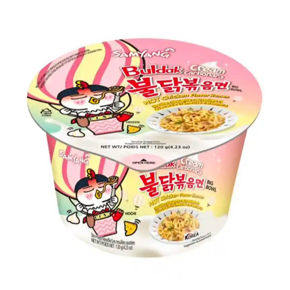 Bowl Ramen Buldak Cream Carbonara De 120gr - Picante